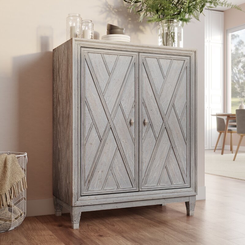 Two Door Wine and Glass Cabinet