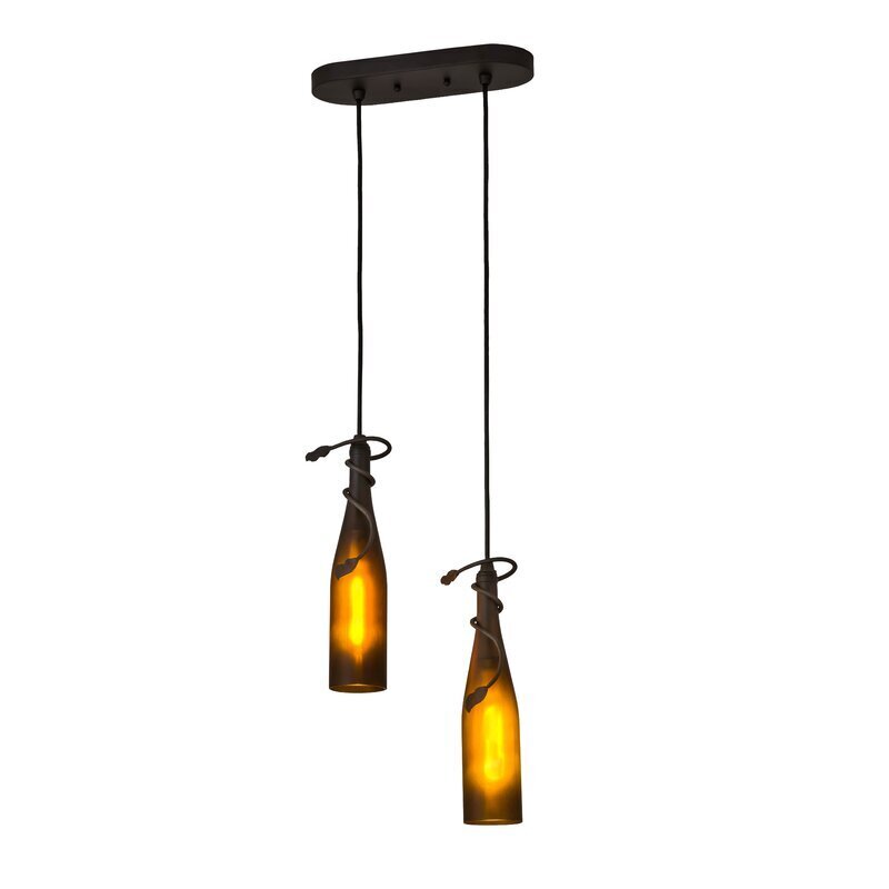 Two Light Wine Chandelier Lighting