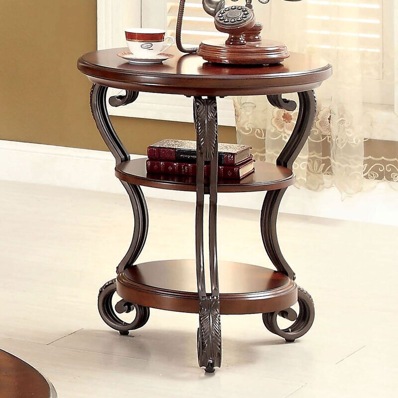 Two Shelf Victorian End Table
