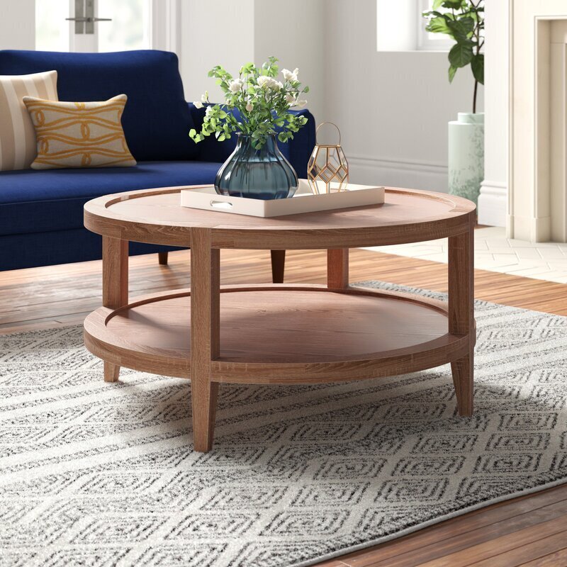 Oak Round Coffee Table
