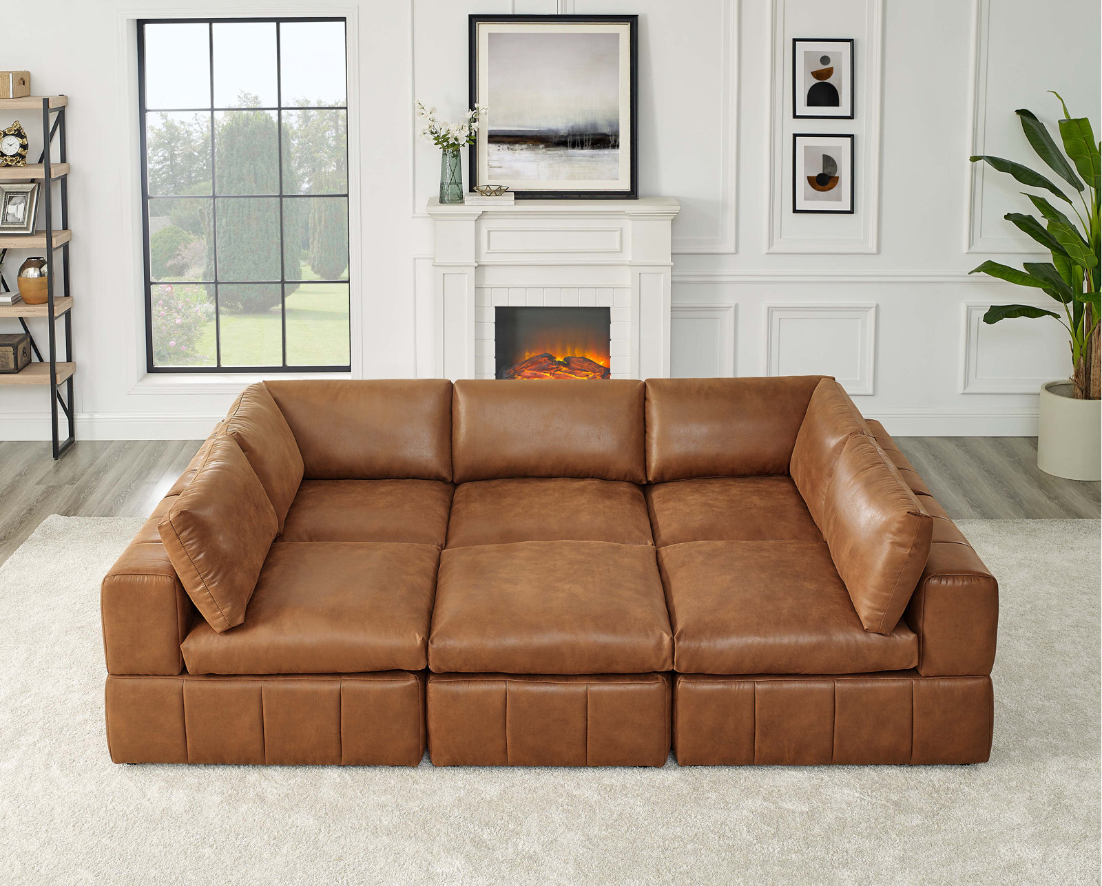 Farmhouse Leather Sectional