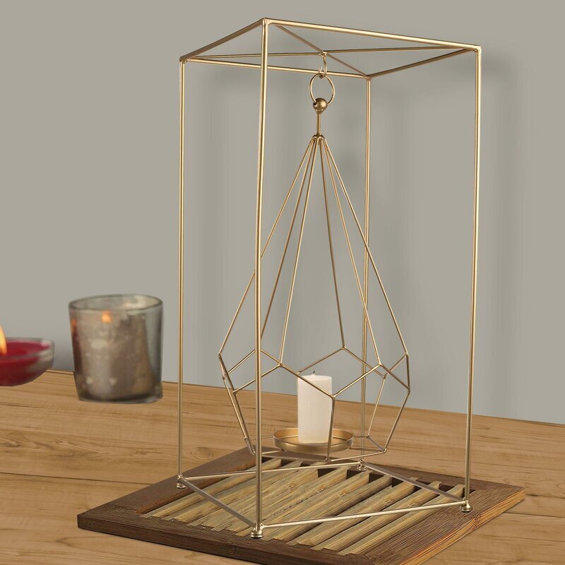 Ultra Modern Geometric Tabletop Candle Holder
