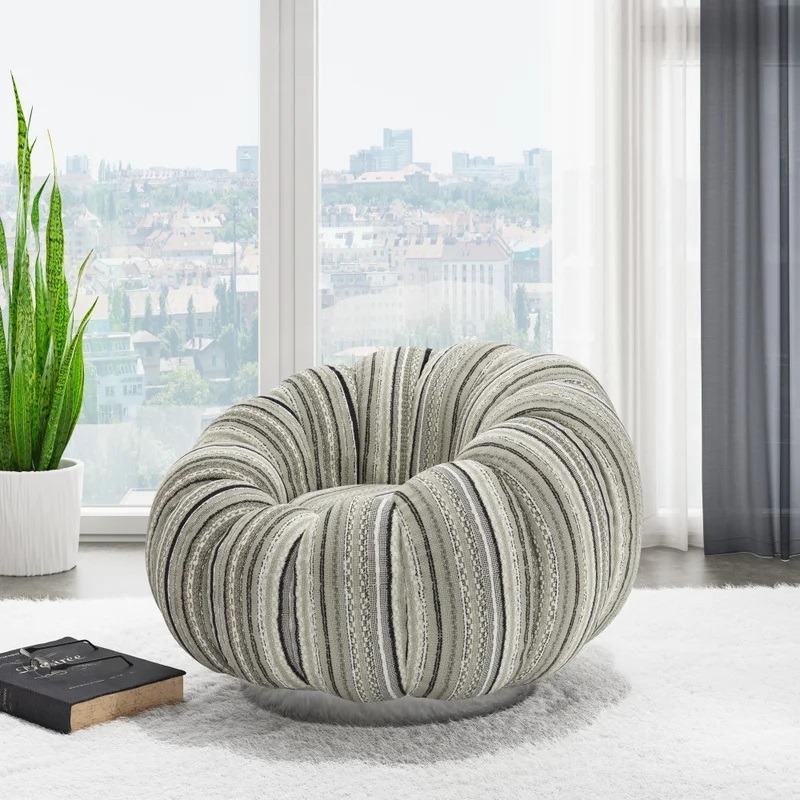Ultra Modern Silver Papasan Chair