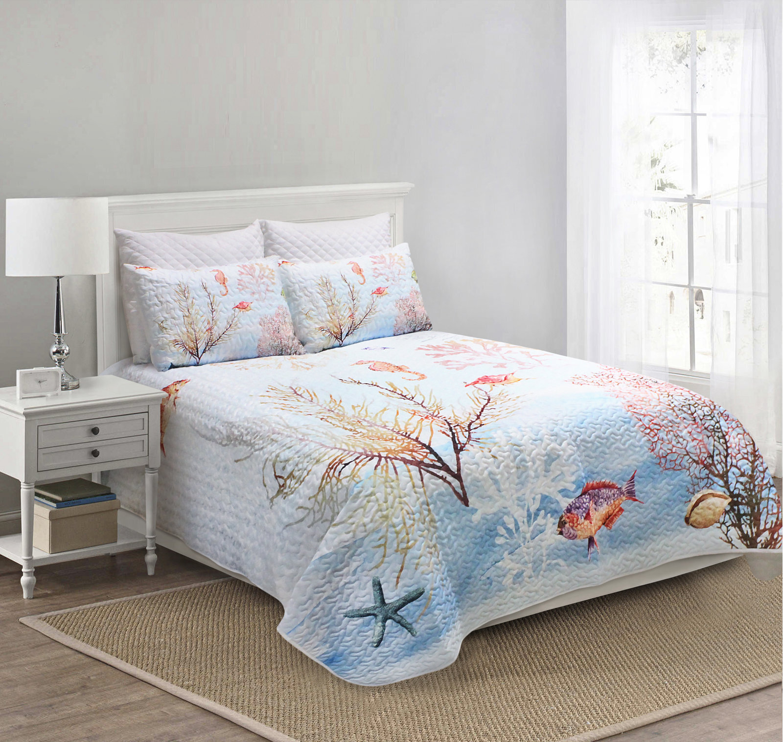 Undersea Image Beach Cottage Quilt