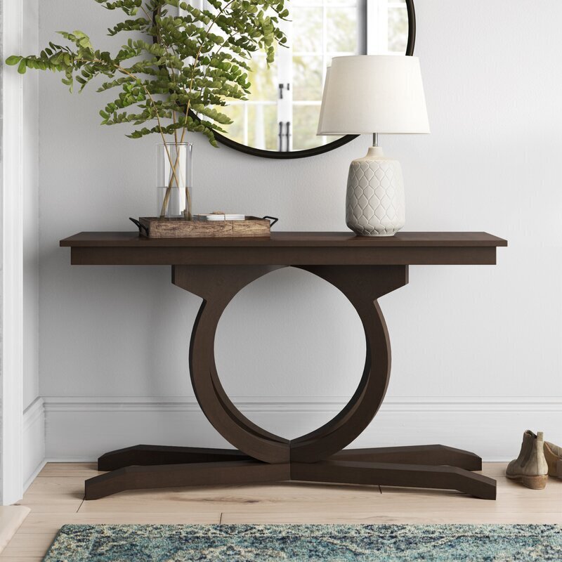 Pedestal Console Table