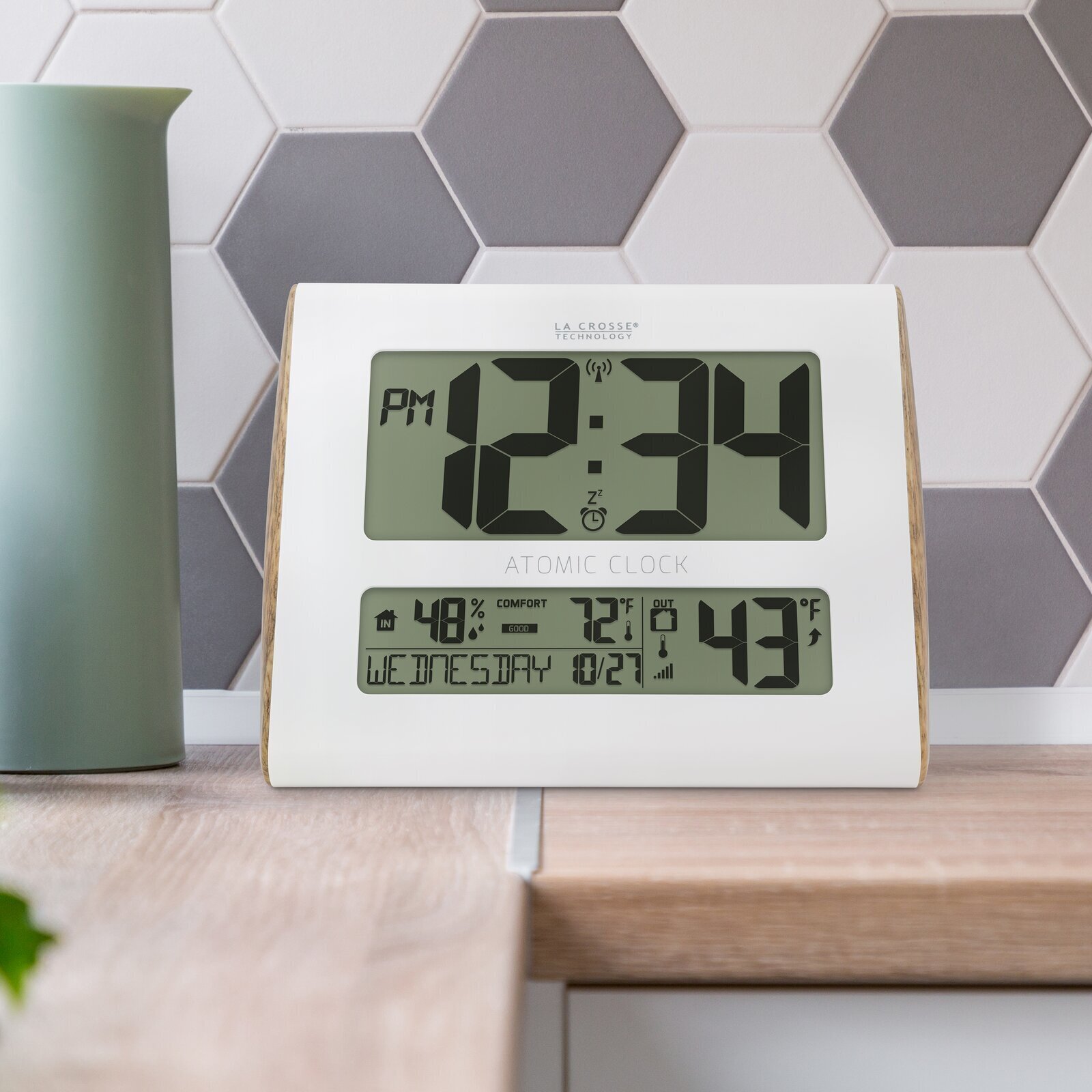 Unique digital wall clock with plenty of features