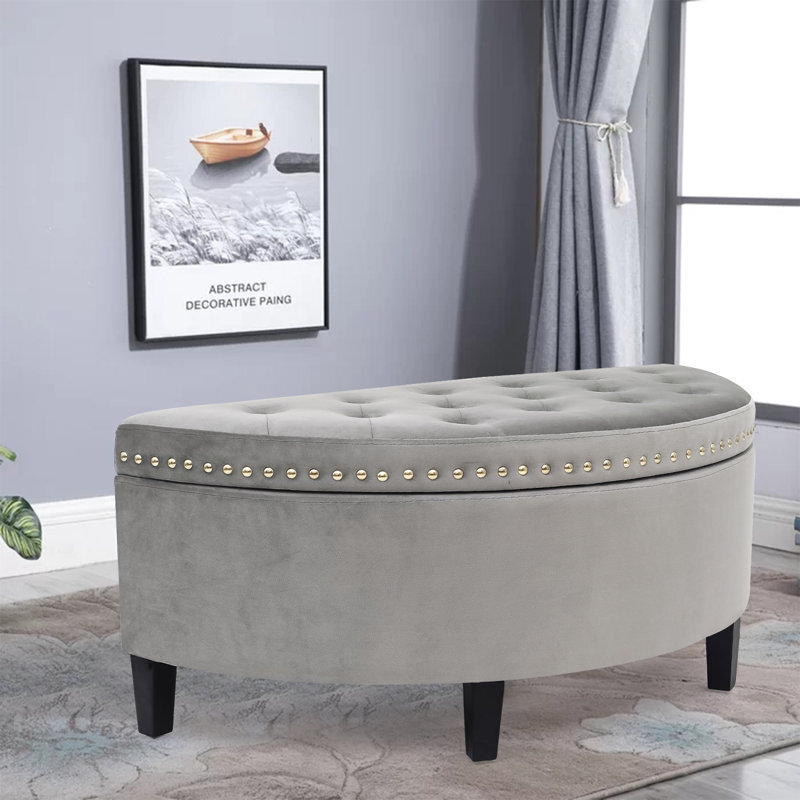 Unique Half Circle Storage Benches 