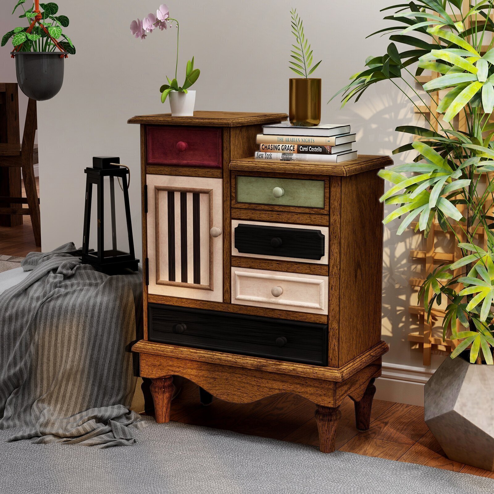 Unique Multicolor Cabinet