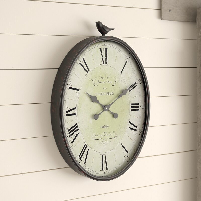 Unique Oversized Metal Wall Clock