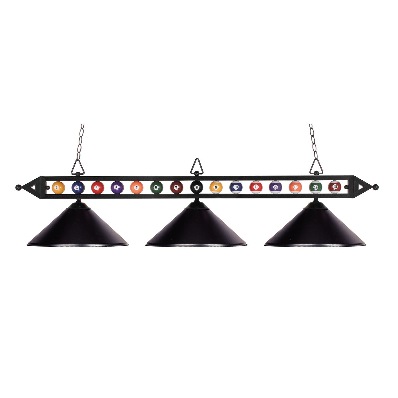 Unique pool table lights