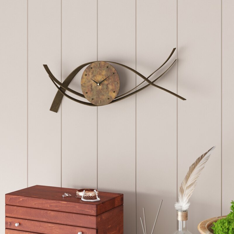 Unique wide wall clock 