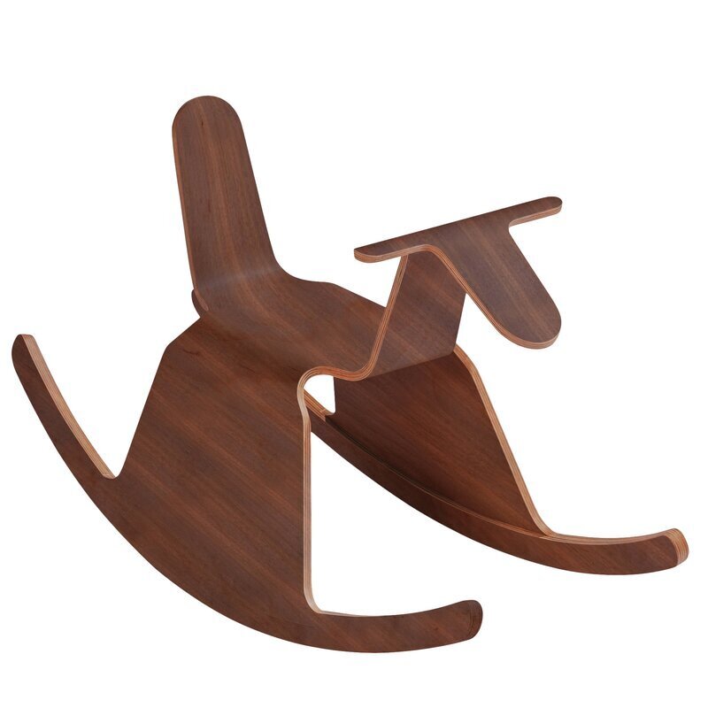 Unique wood rocking horse