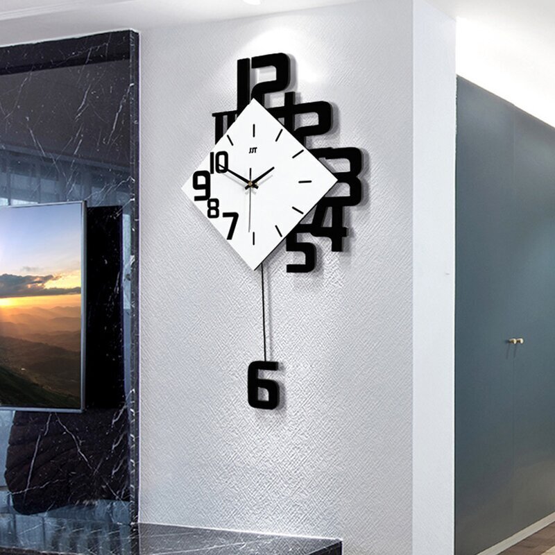 Uniquely Asymmetrical Ultra Modern Kitchen Clock