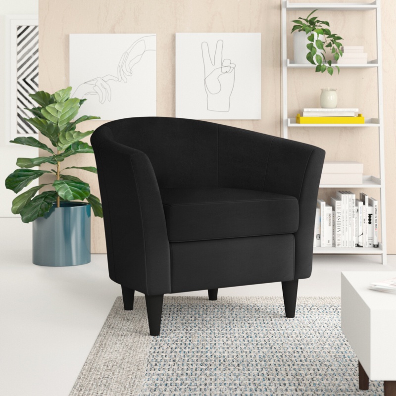 Upholstered Barrel Chair