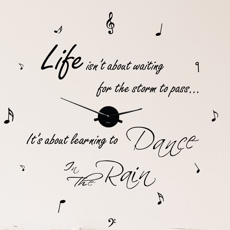Uplifting wall sticker clock