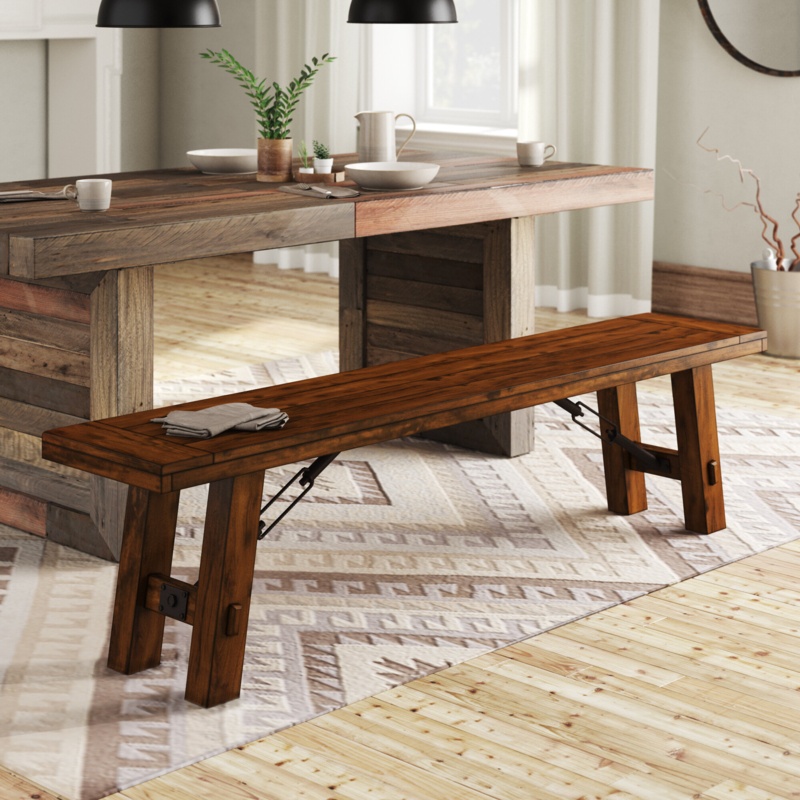 Valence Hardin Solid Wood Bench