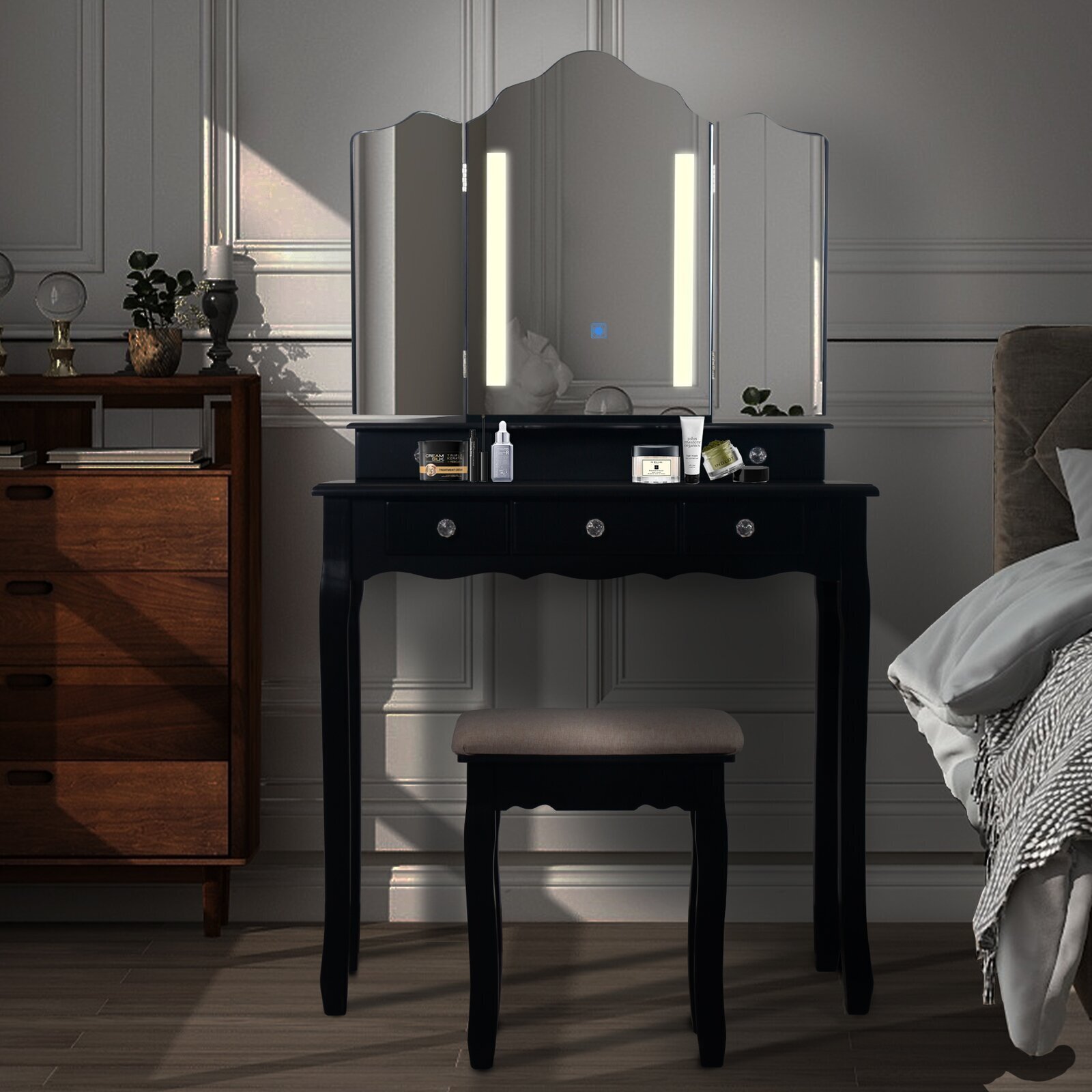 Vanity Dressing Table With LED Mirror