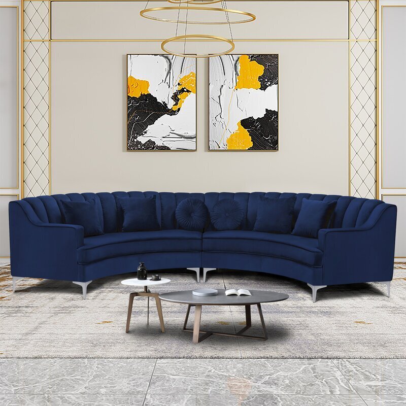 Velvet Circular Couch