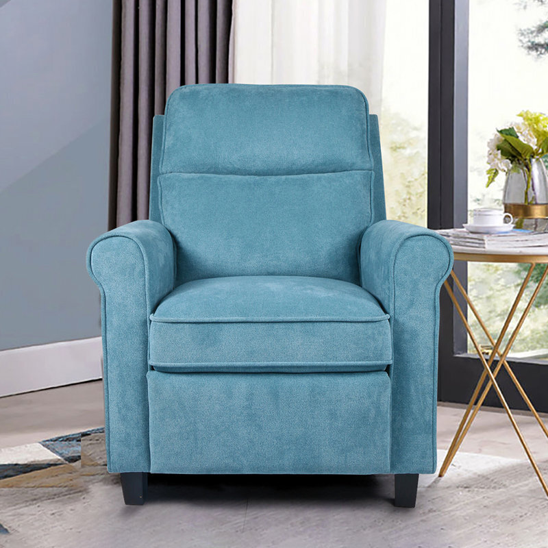 Velvet Low Back Recliner