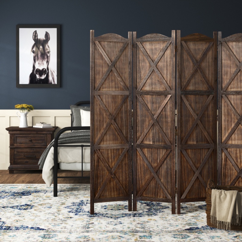 Venilale 68'' W x 70'' H 4 - Panel Folding Room Divider