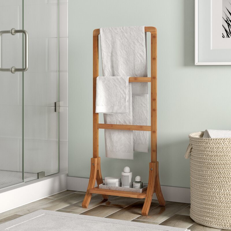 Teak Towel Stand
