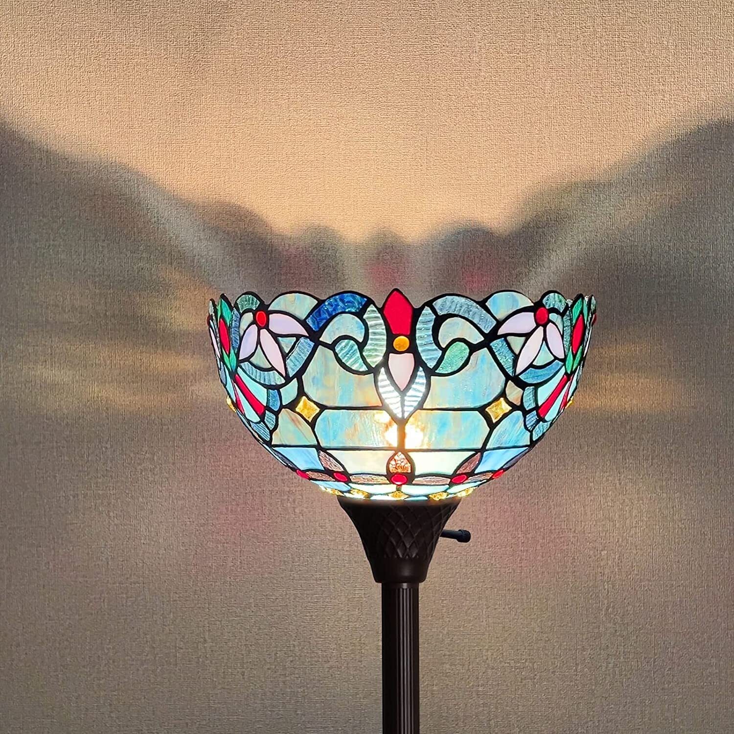 Victorian vintage torchiere lamp shade