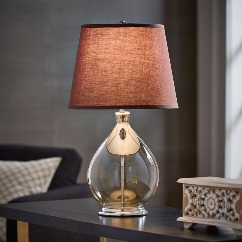 Vintage amber lamp