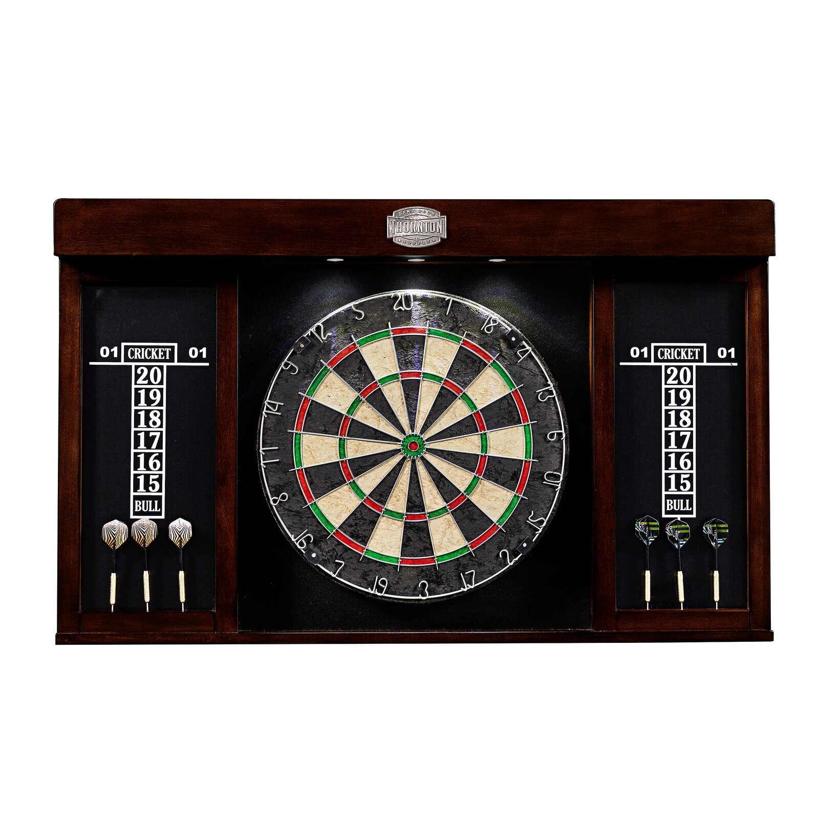 Vintage dartboard cabinet