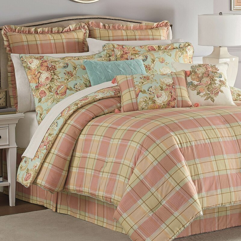 Vintage Floral Print Waverly King Quilt Sets