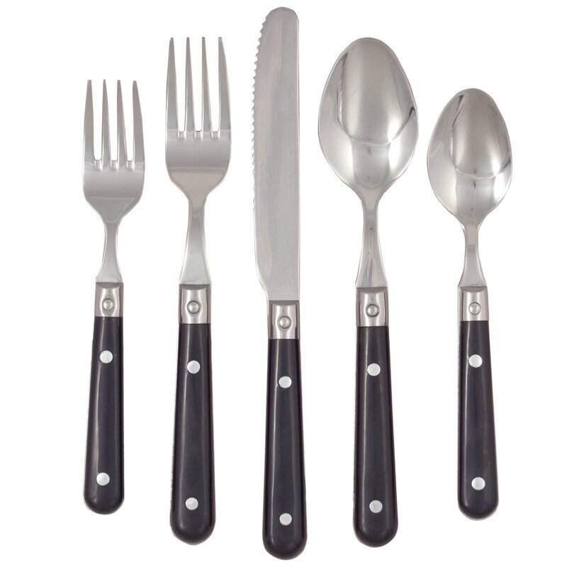 Black Handle Flatware