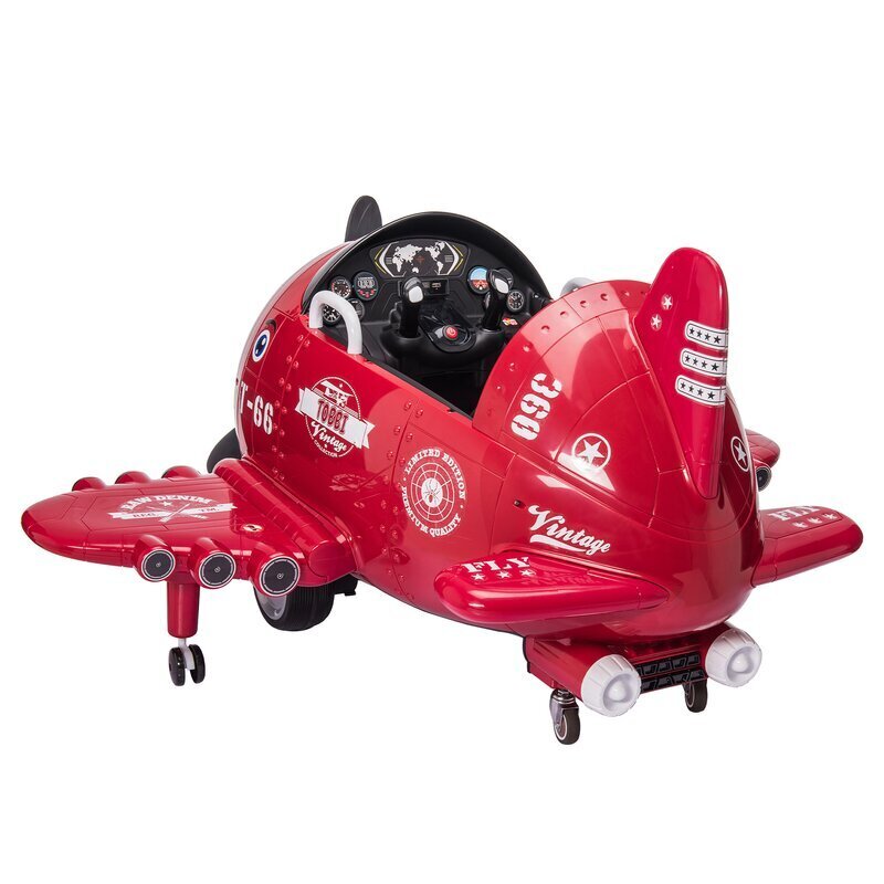 Vintage Inspired Airplane Ride On Toy 