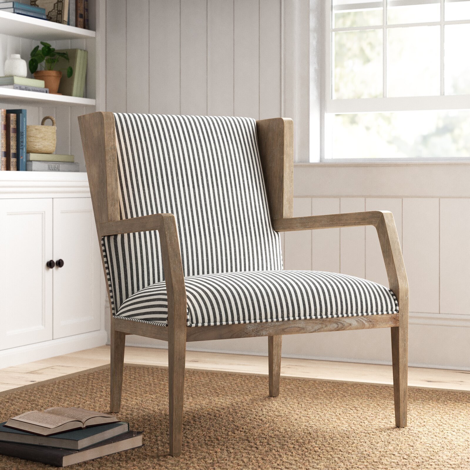 Striped Armchairs