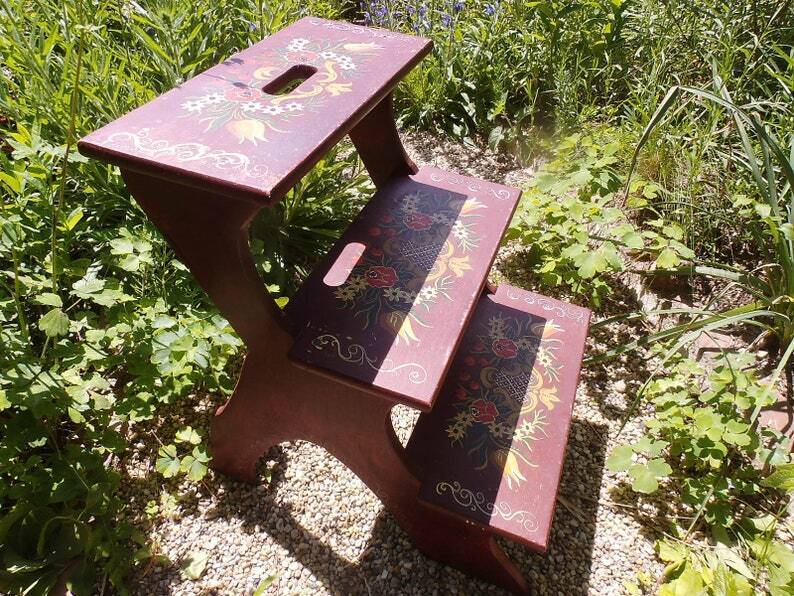 Vintage Library Step Stool