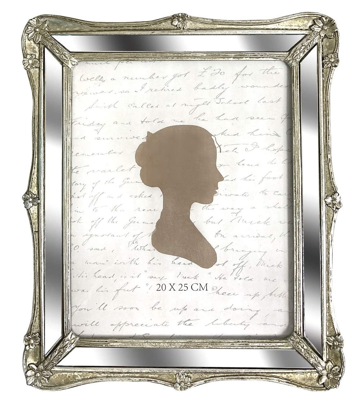 Vintage Romance Mirrored Picture Frame