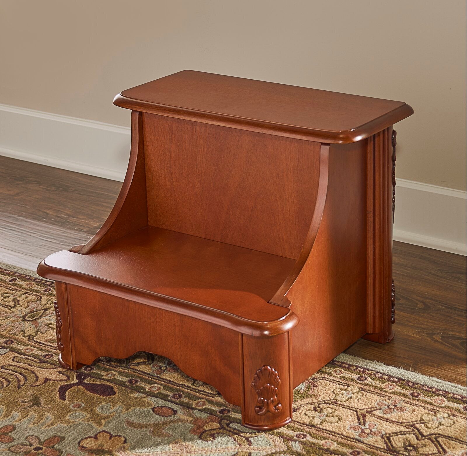 Vintage Step Stool with Storage