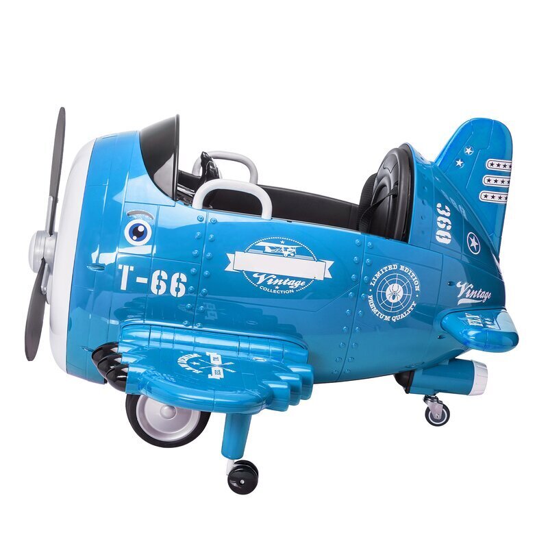 Vintage Style Electric Airplane Ride On Toy