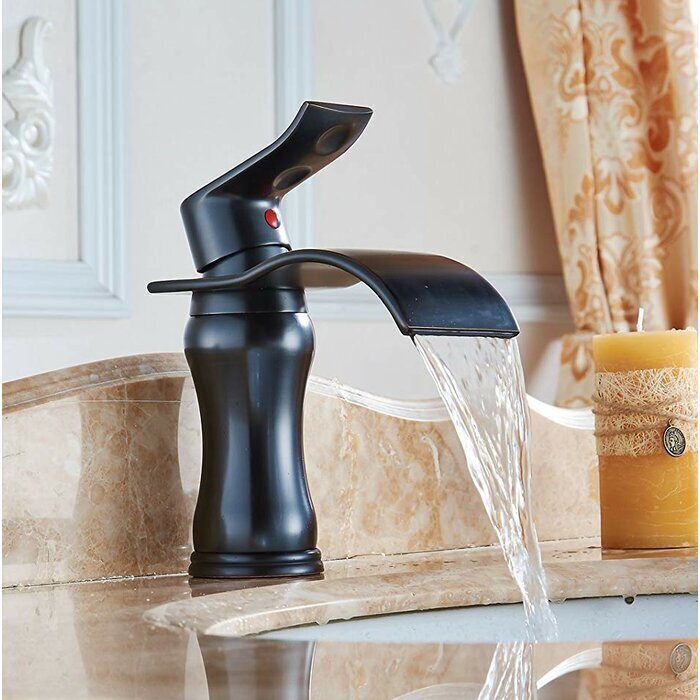 Waterfall Single Hole Bathroom Faucet