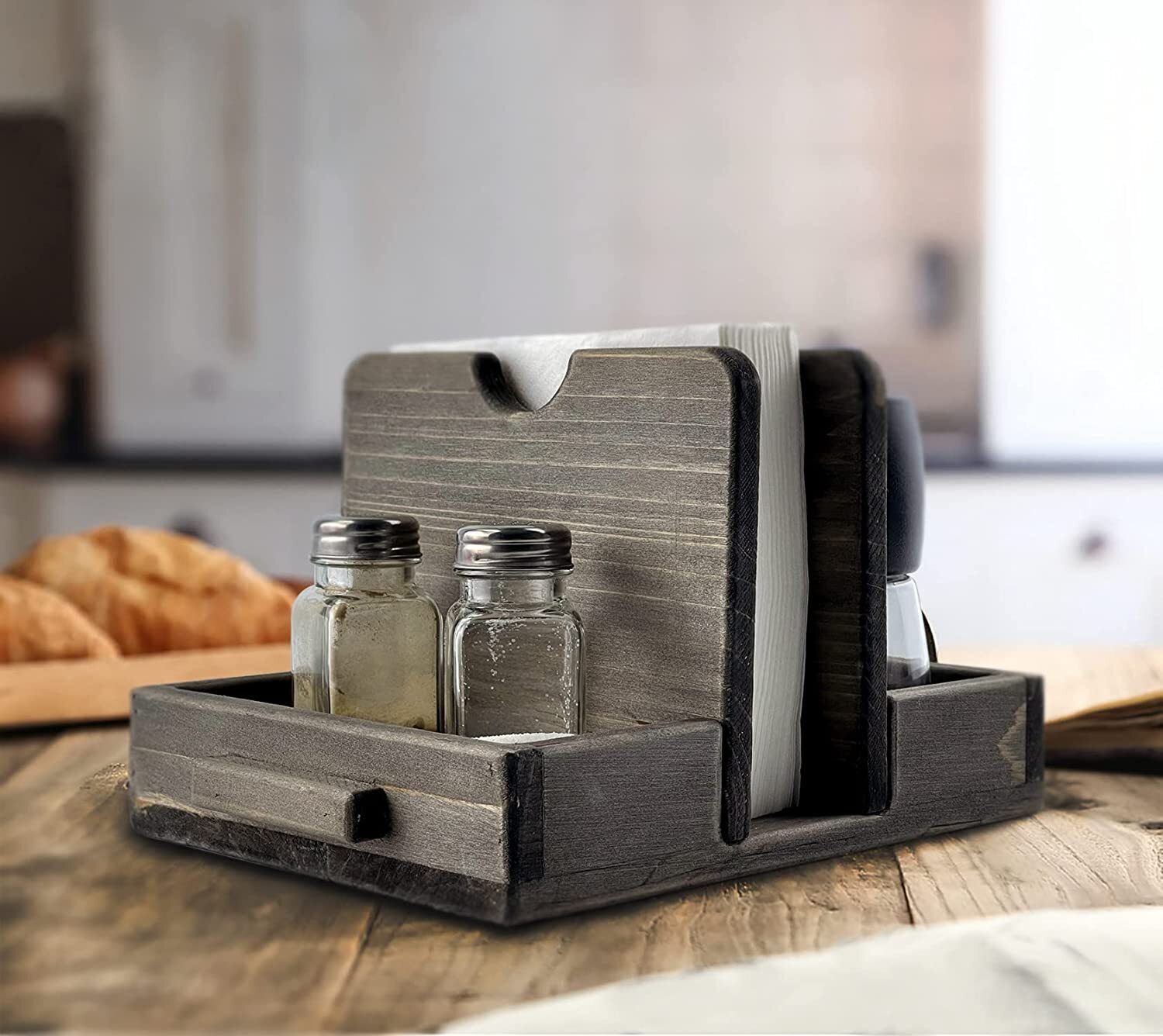 Weathered Gray Napkin Holder