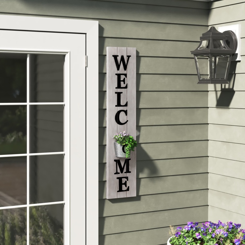Welcome Porch Sign Wall Décor