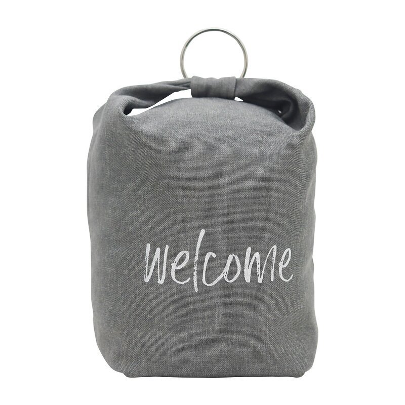 Welcoming fabric door stop