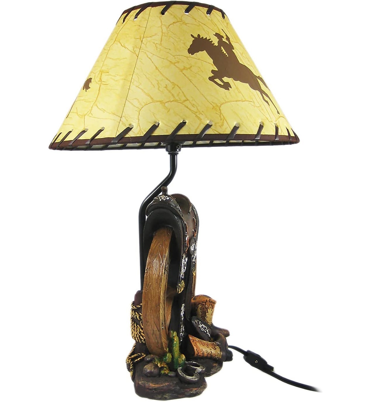 Western Wagon Wheel Lamp