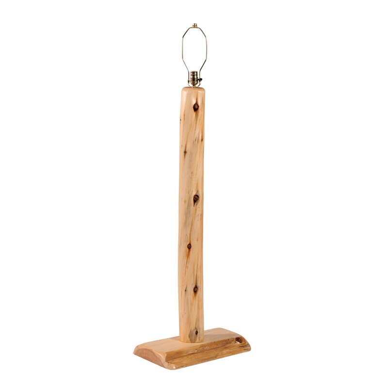 White Cedar Primitive Floor Lamp