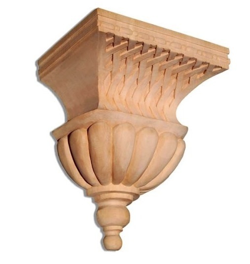 White Hardwood Corbel Shelf