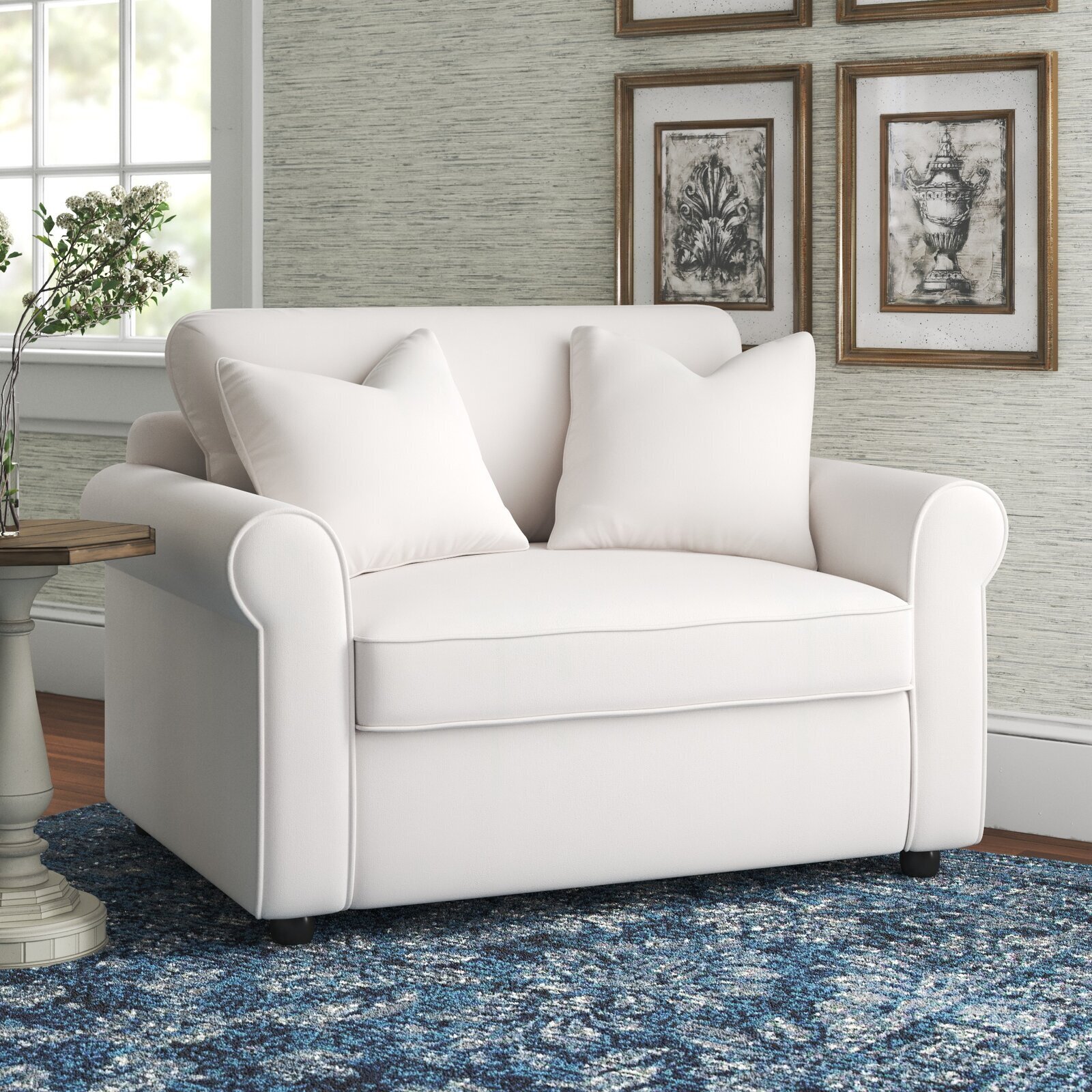 White Sleeper Chair