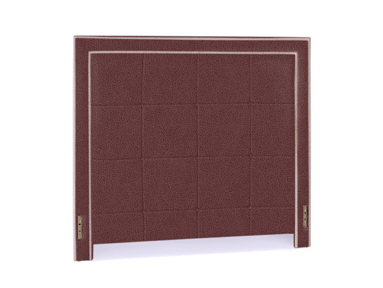 Wine Colored Tall Leather Headboard Queen