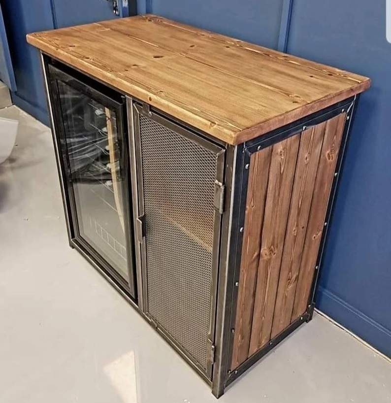 Wine Fridge and Cabinet