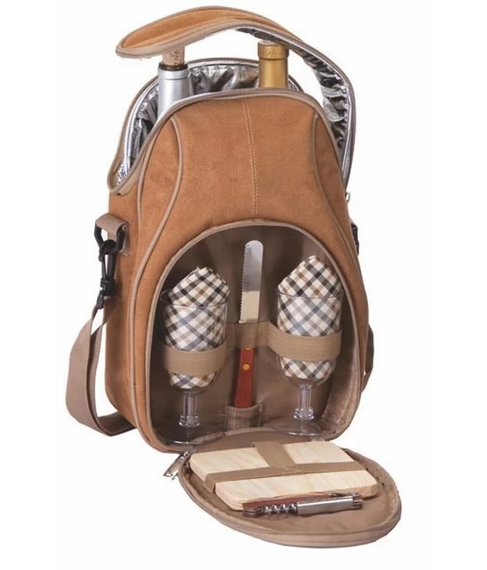 Wine glass carrier bag
