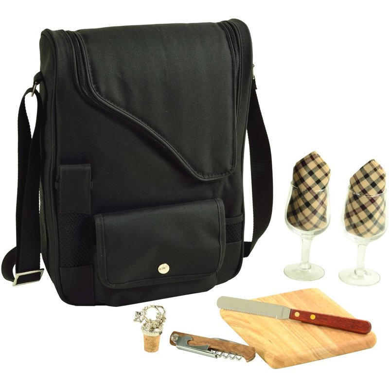 Wine glass travel case
