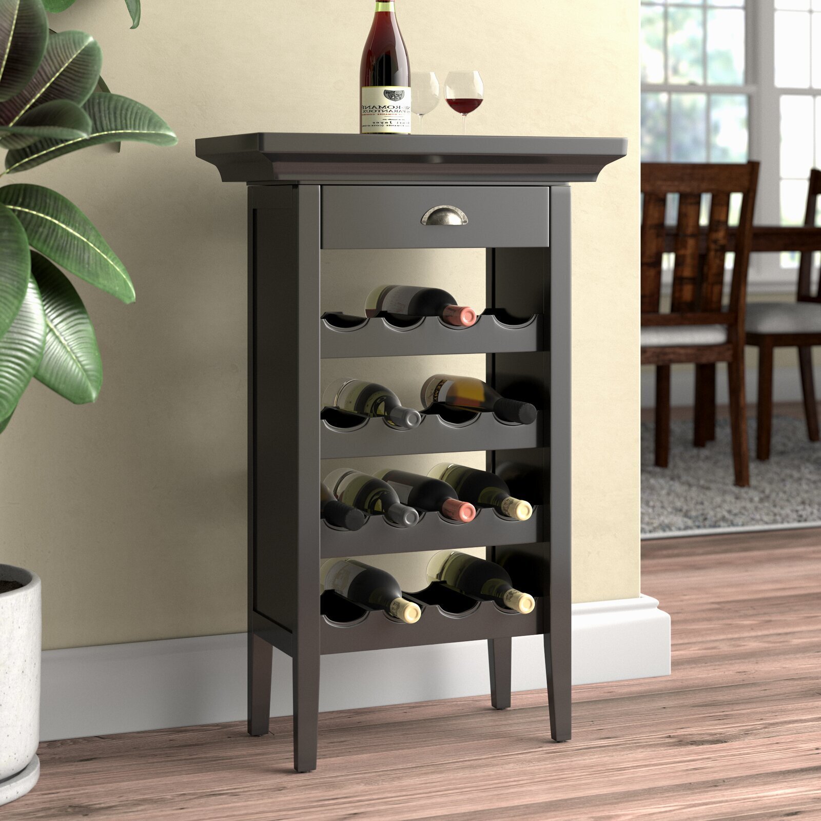 Sofa Table With Wine Rack