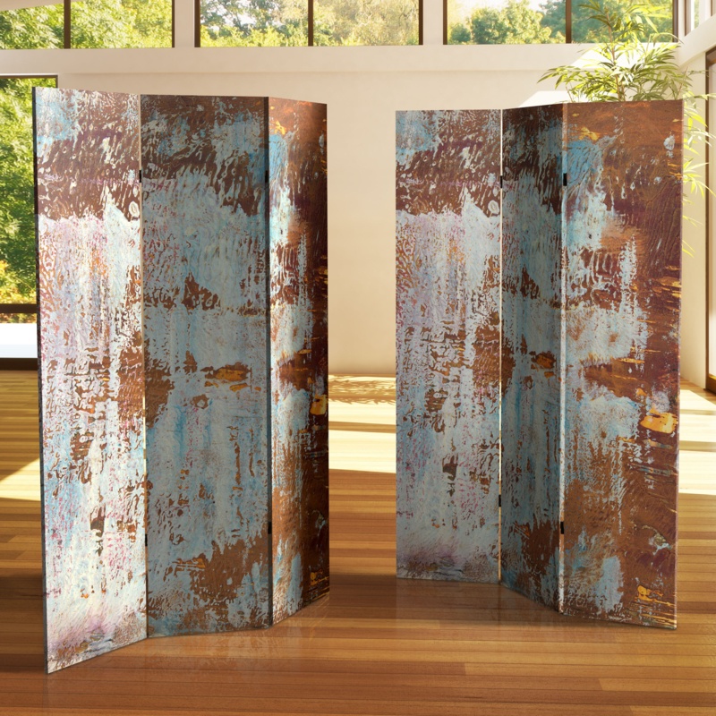 3-Panel Canvas Privacy Screen